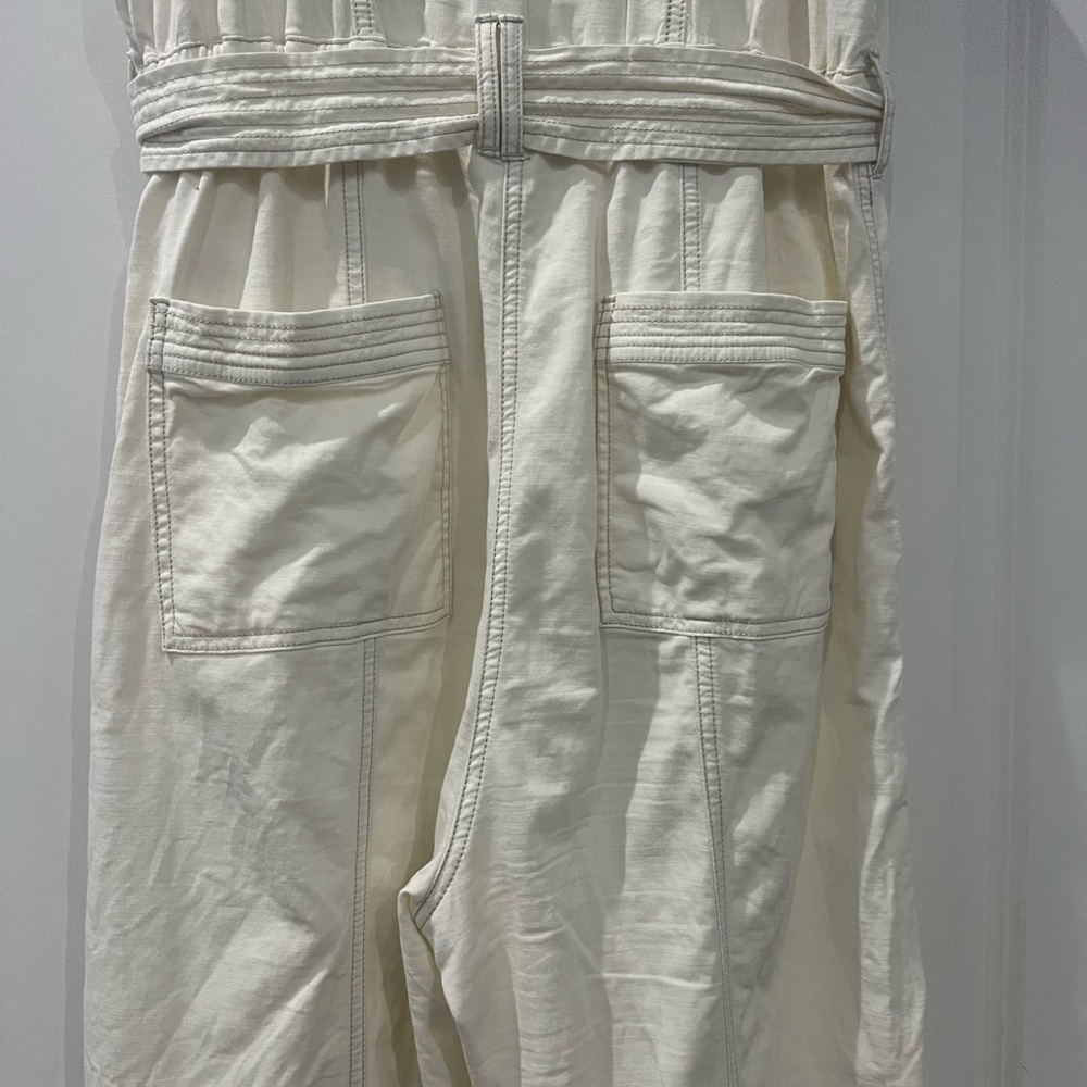 Anthropologie women’s jumpsuit in off-white